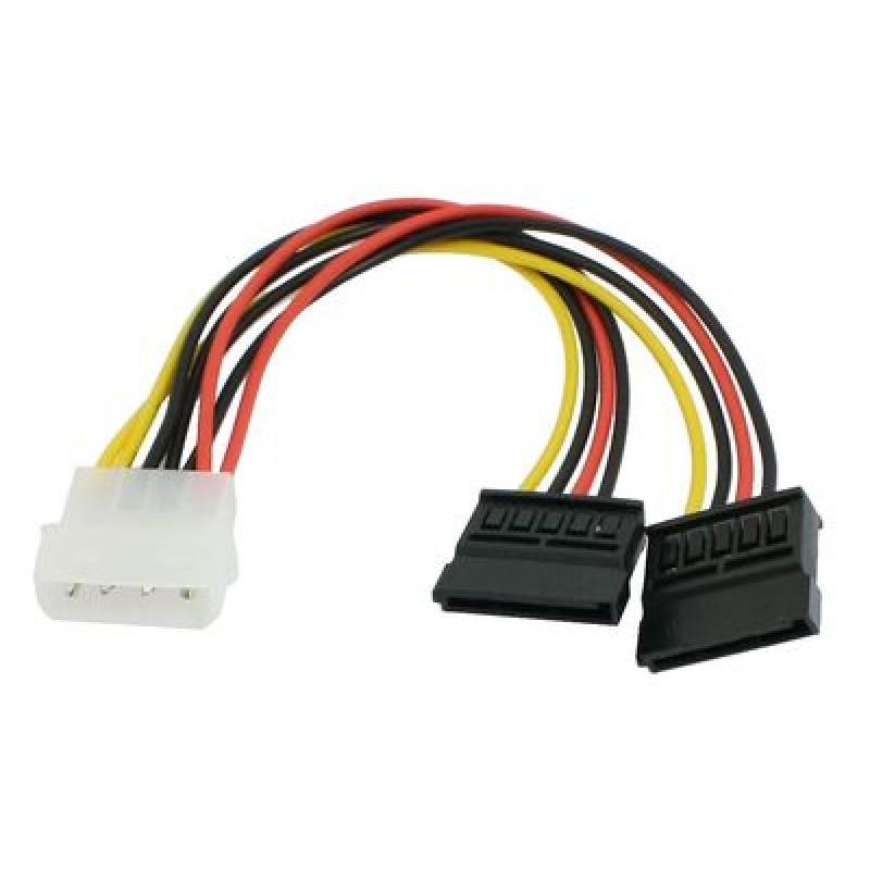 Powertech POWERTECH καλώδιο ρεύματος IDE σε 2x SATA CAB-W003, 20cm