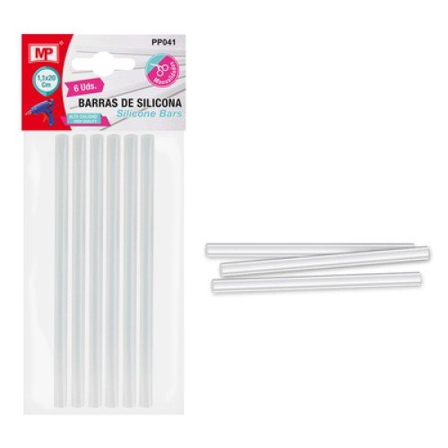 MP MP ράβδοι σιλικόνης PP041 για θερμοπίστολο, 11mm x 20cm, 6τμχ