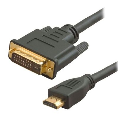 Powertech POWERTECH καλώδιο HDMI σε DVI 24+1 CAB-H023, Dual Link, μαύρο, 1.5m