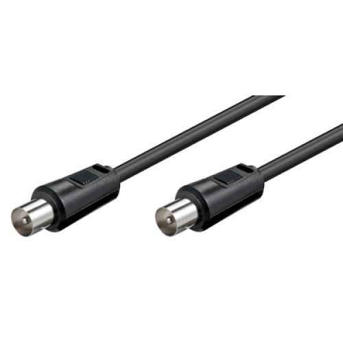 Powertech POWERTECH καλώδιο κεραίας RF αρσενικό - RF αρσενικό CAB-V007, μαύρο, 1.5m