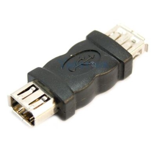Powertech POWERTECH αντάπτορας USB θηλυκό σε θηλυκό CAB-U019, μαύρος