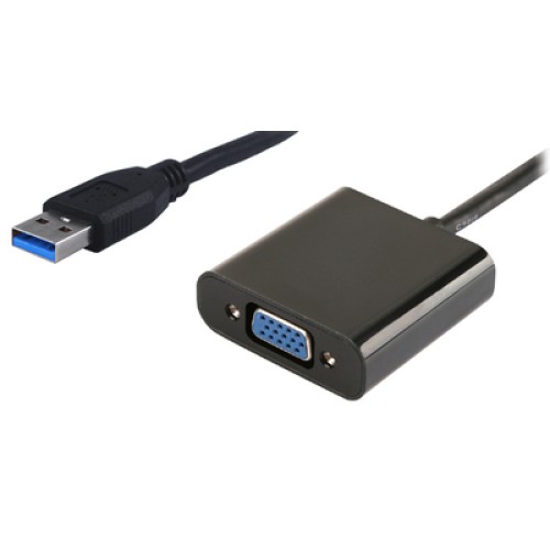 Powertech POWERTECH αντάπτορας USB 3.0 σε VGA PTH-021, Full HD, μαύρο