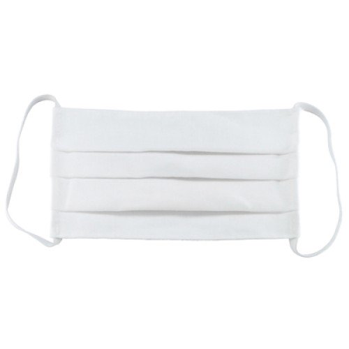 UNBRANDED Μάσκα προστασίας βαμβακερή TMV-0033, επαναχρησιμοποιούμενη, λευκή, 3τμχ