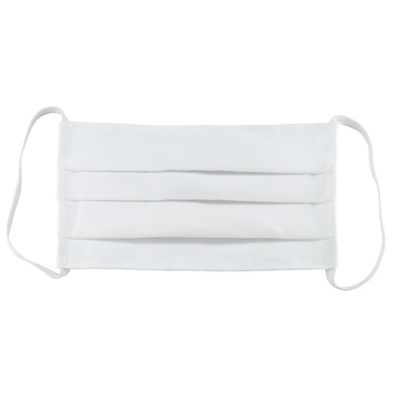 UNBRANDED Μάσκα προστασίας βαμβακερή TMV-0033, επαναχρησιμοποιούμενη, λευκή, 3τμχ