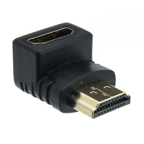 Powertech POWERTECH αντάπτορας HDMI CAB-H034, γωνιακός 90°, μαύρος