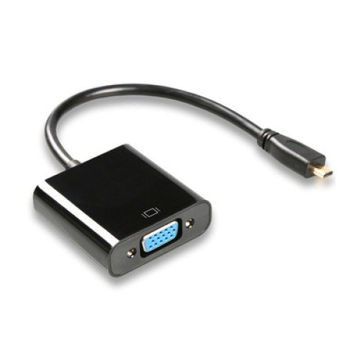 Powertech POWERTECH αντάπτορας micro HDMI σε VGA CAB-H032, 0.20m, μαύρος