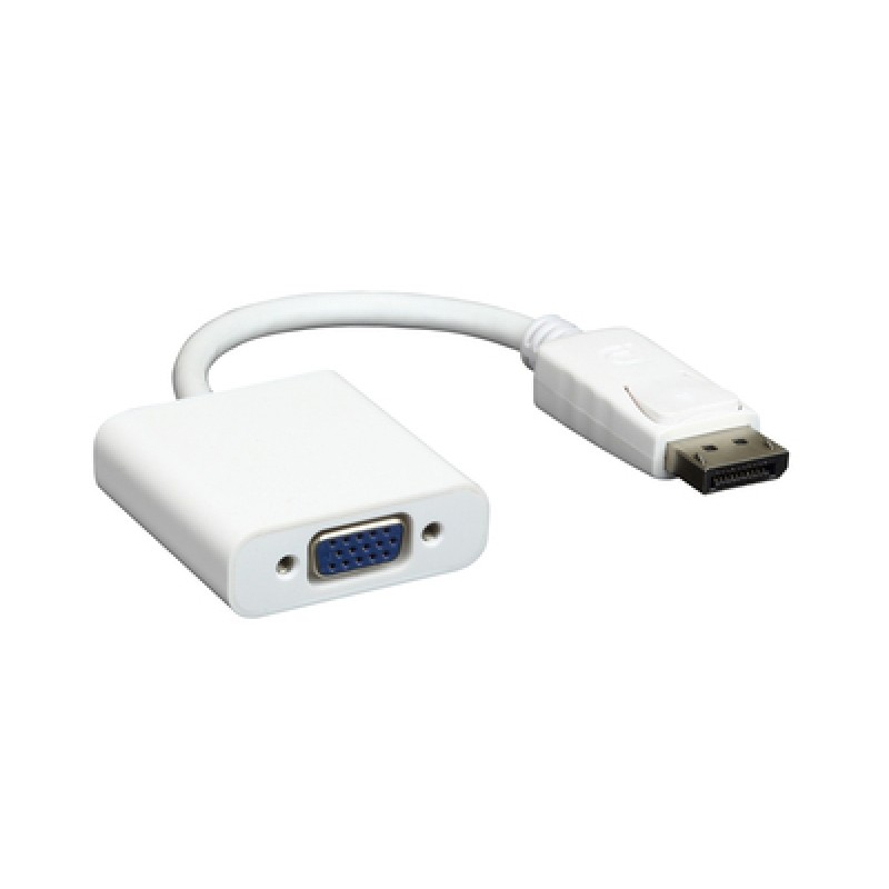 Powertech POWERTECH αντάπτορας DisplayPort σε VGA CAB-DP006, 0.20m, λευκός
