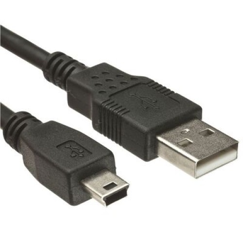Powertech POWERTECH καλώδιο USB σε USB Mini CAB-U042, copper, 3m, μαύρο