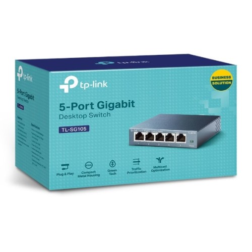 TP-Link TP-LINK Gigabit Switch TL-SG105, 5 θύρες, Ver. 8.0