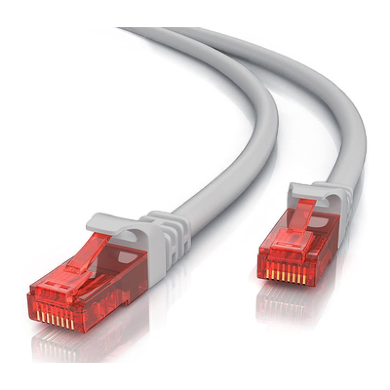 Powertech POWERTECH καλώδιο δικτύου CAB-N267, Cat 6 U/UTP, copper 24AWG, 1m, γκρι