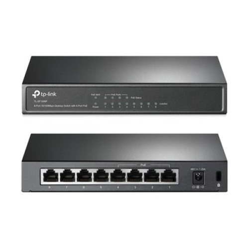 TP-Link TP-LINK Desktop Switch TL-SF1008P 8 Θυρών, με 4-port POE, Ver. 6.0