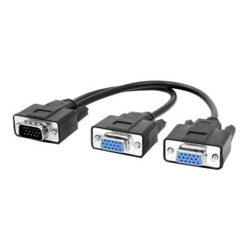 Powertech POWERTECH VGA splitter CAB-G014, 2 σε 1, HD, 0.2m, μαύρο