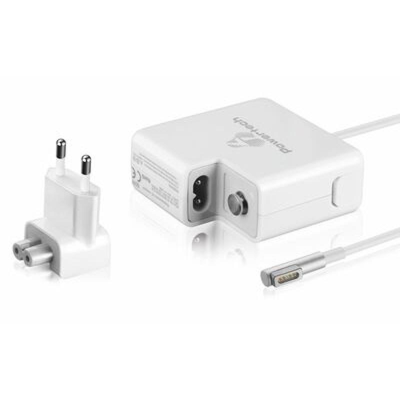 Powertech POWERTECH τροφοδοτικό laptop PT-288 για Apple, 60W, 16.5V/3.65A, λευκό