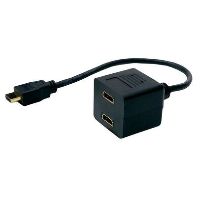 Powertech POWERTECH HDMI splitter CAB-H053, 2 σε 1, μαύρο