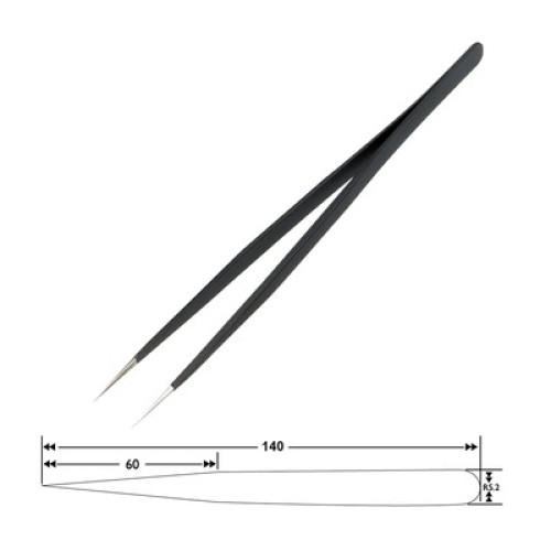 SPROTEK SPROTEK ESD αντιστατική τσιμπίδα ST-T508, 140mm, ίσια