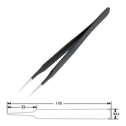 SPROTEK SPROTEK ESD αντιστατική τσιμπίδα ST-T510, 110mm, ίσια, λεπτή