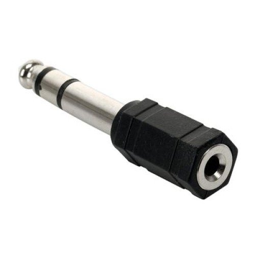 Powertech POWERTECH αντάπτορας stereo 6.35mm σε 3.5mm CAB-J018, μαύρος, 5τμχ