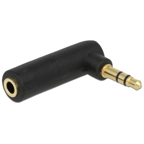 DELOCK DELOCK αντάπτορας 3.5mm αρσενικό σε 3.5mm θηλυκό 65364, 3pin, γωνιακός