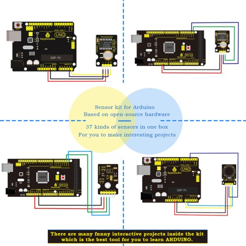 KEYESTUDIO KEYESTUDIO 37 in 1 Sensor V2.0 kit για Arduino KS0399