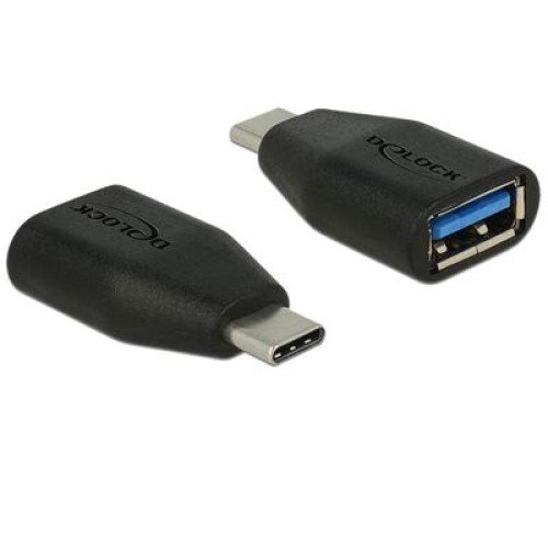 DELOCK DELOCK αντάπτορας USB-C σε USB 3.1 θηλυκό 65519, 10Gbps, μαύρος