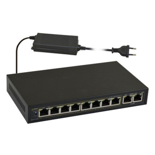 PULSAR PULSAR PoE Ethernet Switch S108-90W, 10x ports 10/100Mb/s