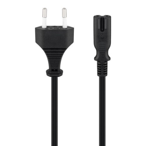 GOOBAY GOOBAY καλώδιο τροφοδοσίας Euro 95038, 2x 0.75mm², 3m, μαύρο