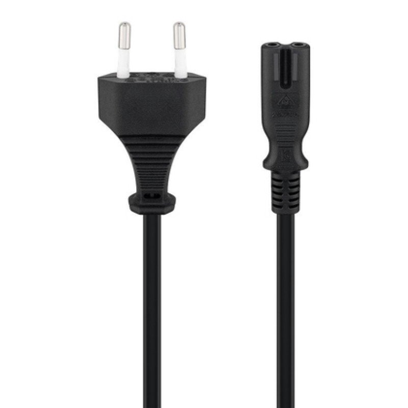 GOOBAY GOOBAY καλώδιο τροφοδοσίας Euro 95038, 2x 0.75mm², 3m, μαύρο