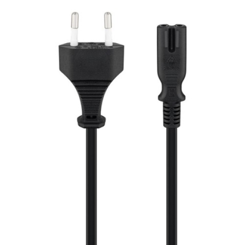 GOOBAY GOOBAY καλώδιο τροφοδοσίας Euro 95039, 2x 0.75mm², 5m, μαύρο