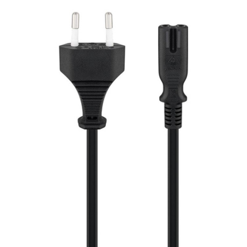 GOOBAY GOOBAY καλώδιο τροφοδοσίας Euro 95039, 2x 0.75mm², 5m, μαύρο