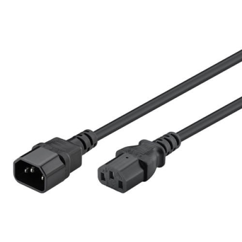 GOOBAY GOOBAY καλώδιο προέκτασης τροφοδοσίας 68602, 0.75mm², 1.5m, μαύρο
