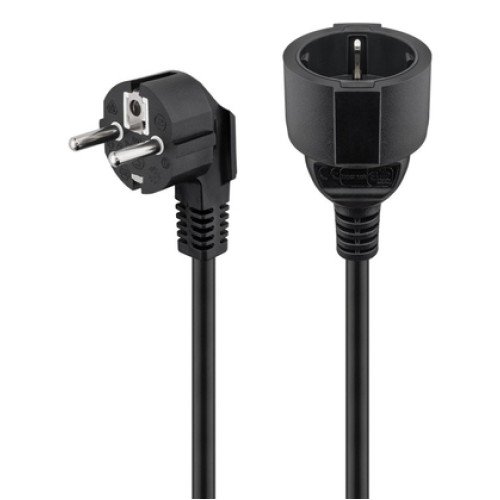 GOOBAY POWERTECH καλώδιο τροφοδοσίας για Η/Υ CAB-P015, 90°, 3 Pin, 1.5m, μαύρο