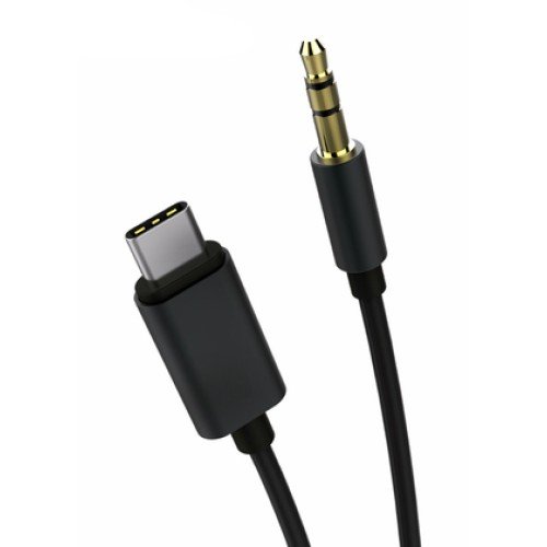Powertech POWERTECH καλώδιο USB-C σε 3.5mm CAB-UC017, 1m, μαύρο