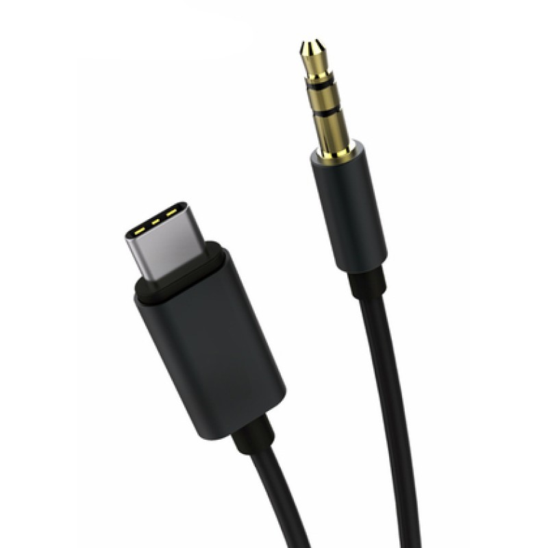 Powertech POWERTECH καλώδιο USB-C σε 3.5mm CAB-UC017, 1m, μαύρο