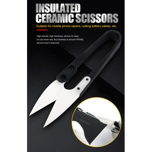 RELIFE RELIFE κεραμικό ψαλίδι RL-102 με μόνωση, U-shaped