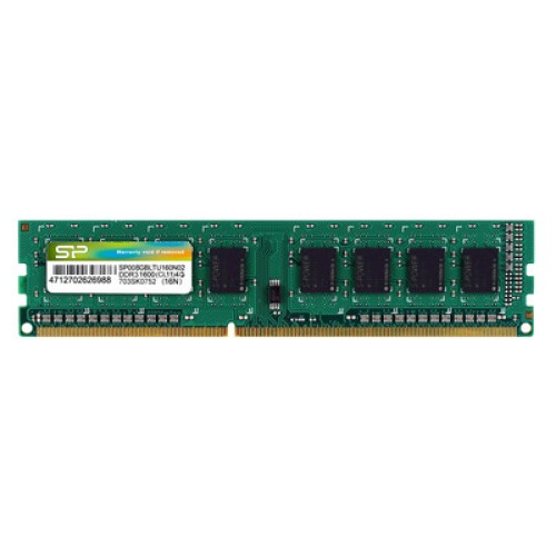 SILICON POWER SILICON POWER μνήμη RAM 8GB DDR3, 1600MHz PC3-12800, 1.5V