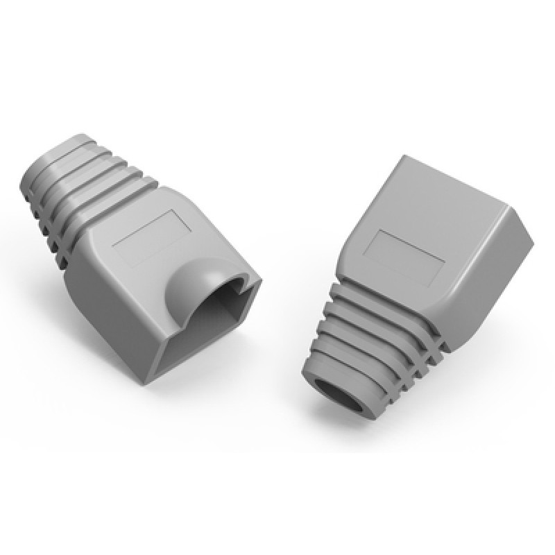 Powertech POWERTECH κάλυμμα για βύσμα δικτύου RJ45 CAB-N091, γκρι, 10τμχ