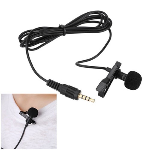 Powertech POWERTECH μικρόφωνο CAB-J034 με ενσωματωμένο clip-on, 3.5mm, 1.5m, μαύρο