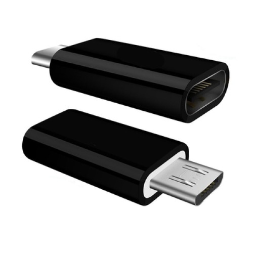 Powertech POWERTECH αντάπτορας Micro USB σε USB-C θηλυκό CAB-UC020, OTG, μαύρος