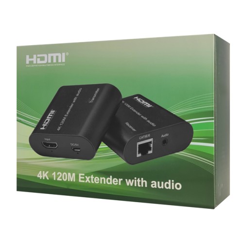 Powertech POWERTECH HDMI video extender CAB-H075 μέσω καλωδίου RJ45, 4K, 120m