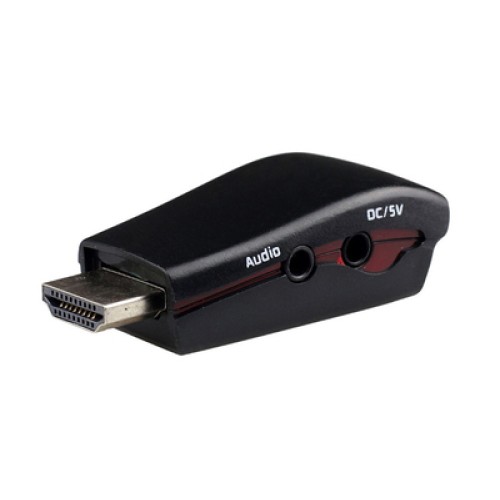 Powertech POWERTECH αντάπτορας HDMI 19pin σε VGA CAB-H076, audio jack, USB power