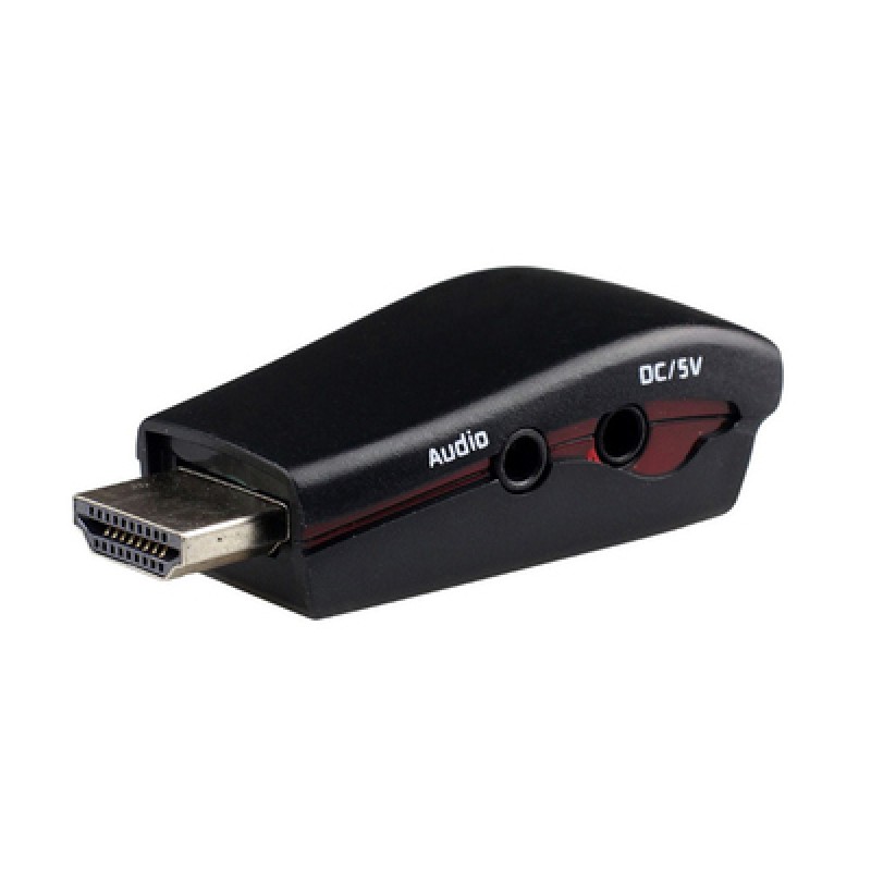 Powertech POWERTECH αντάπτορας HDMI 19pin σε VGA CAB-H076, audio jack, USB power