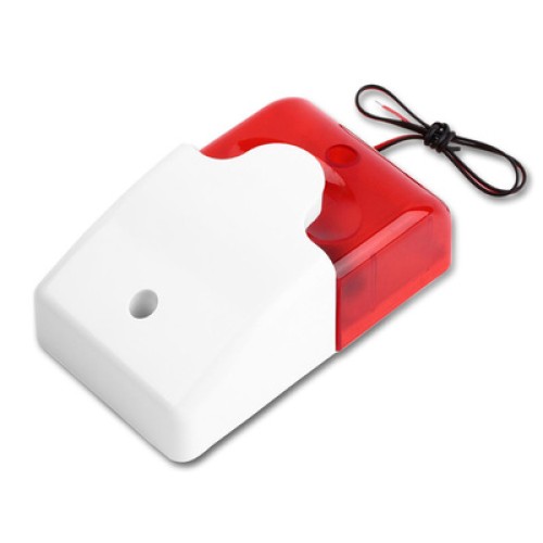UNBRANDED Σειρήνα πανικού Piezzo εσωτερικού χώρου HS-157, 12V, Red