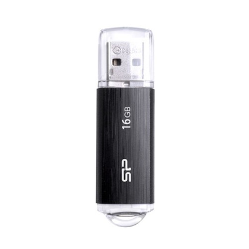 SILICON POWER SILICON POWER USB Flash Drive Ultima U02, 16GB, USB 2.0, μαύρο