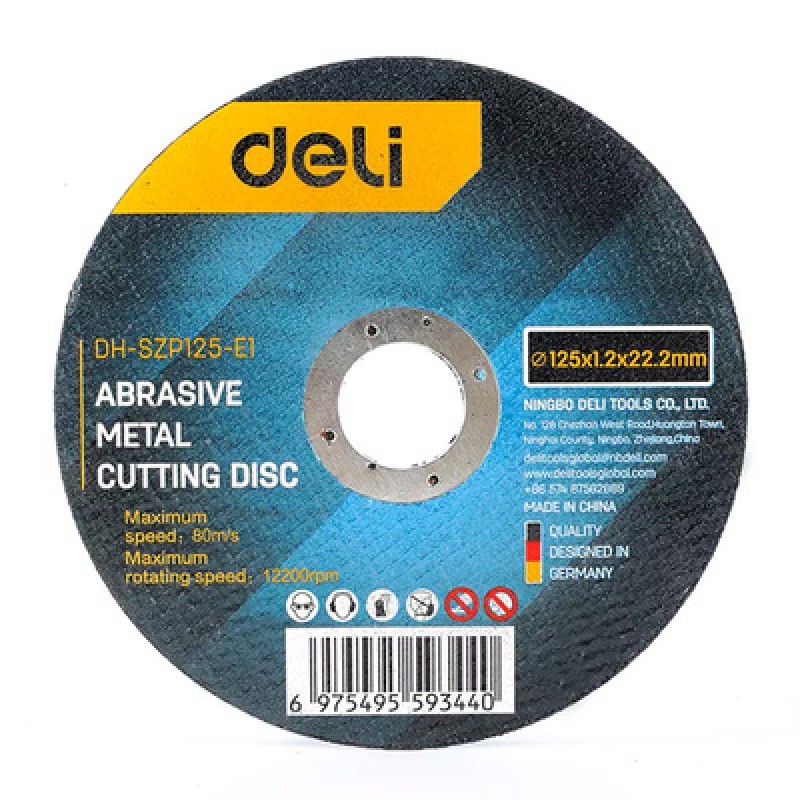 DELI DELI δίσκος κοπής μετάλλου DH-SZP125-E1, 125mm, 12200rpm