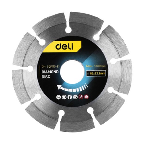 DELI DELI δίσκος κοπής διαμαντέ DH-SQP115-E1, δομικών υλικών, 115mm, 13200rpm