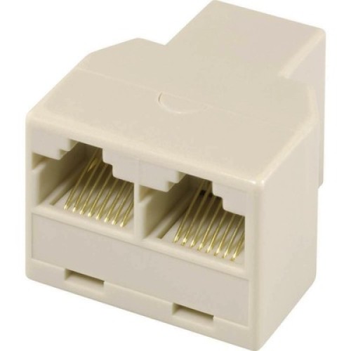 Powertech POWERTECH Αντάπτορας RJ45 (F) σε 2x RJ45 (F) CAB-N128, λευκό