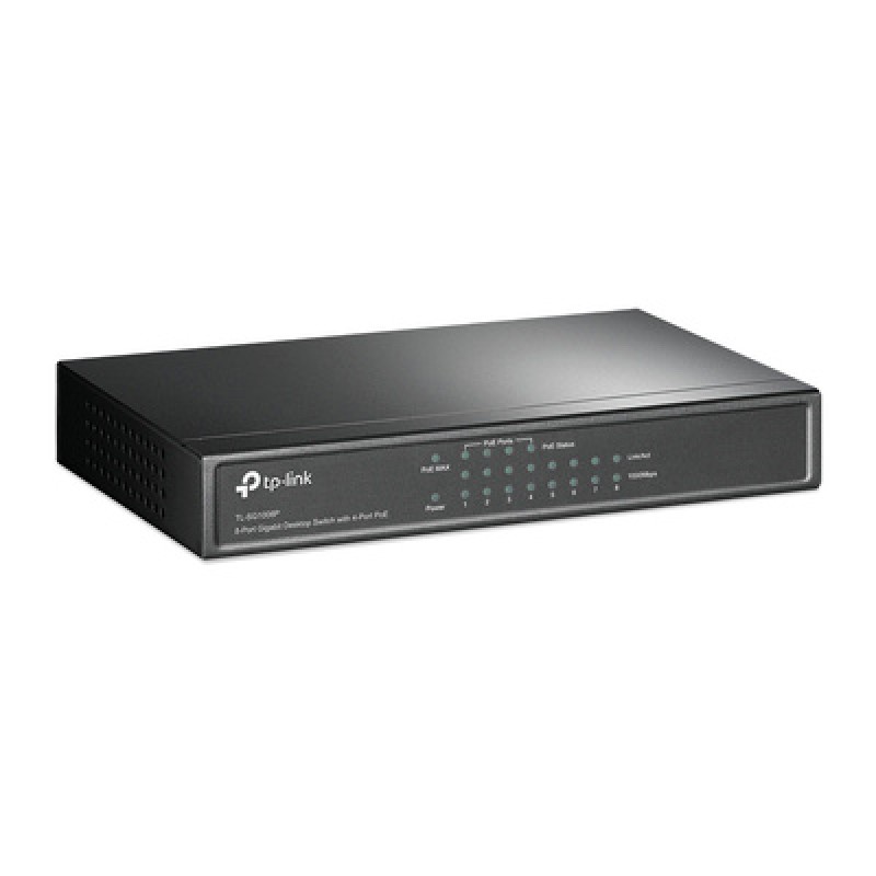 TP-Link TP-LINK 8-Port Gigabit Desktop Switch TL-SG1008P, 4-Port PoE, Ver. 4.0