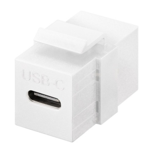 GOOBAY GOOBAY keystone module USB-C 3.2 Gen 2 61262, θηλυκό σε θηλυκό, λευκό