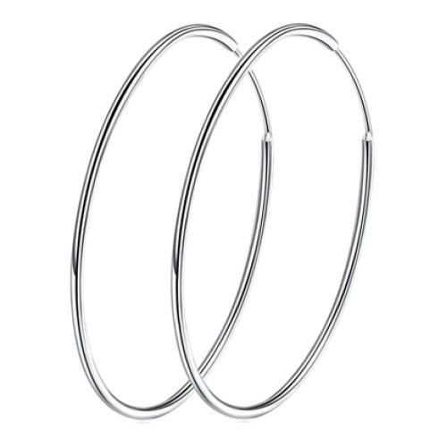 BAMOER BAMOER σκουλαρίκια κρίκοι SCE710, 30mm, ασήμι 925, ασημί