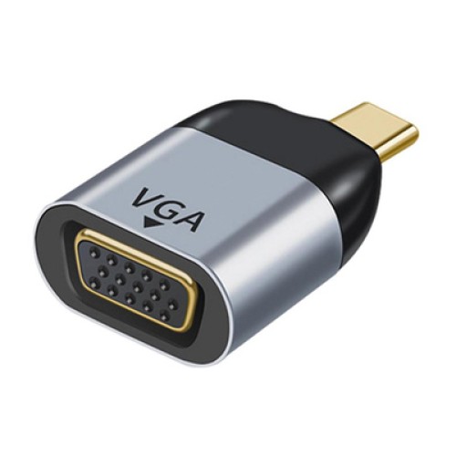 Powertech POWERTECH αντάπτορας USB-C σε VGA PTH-094, 1080p/60Hz, γκρι